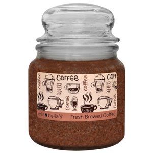 Fresh Brewed Coffee Mia Bellas 16 oz Natural Palm Wax Candle